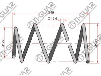 Пружина TG-CSS0007 / C4T-14351 * Ti·GUAR Пружина TG-CSS0007 / C4T-14351 * Ti·GUAR