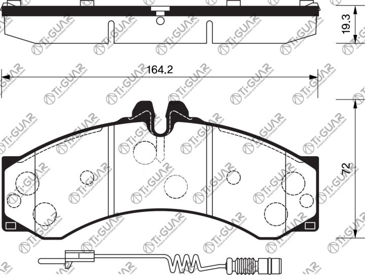 Тормозные колодки TG-1288/PN0107* Ti·GUAR Тормозные колодки TG-1288/PN0107* Ti·GUAR