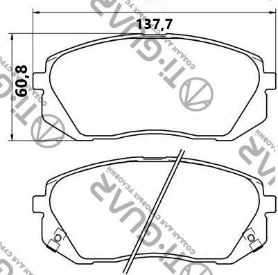 Тормозные колодки TG-0052/PN0052* Ti·GUAR